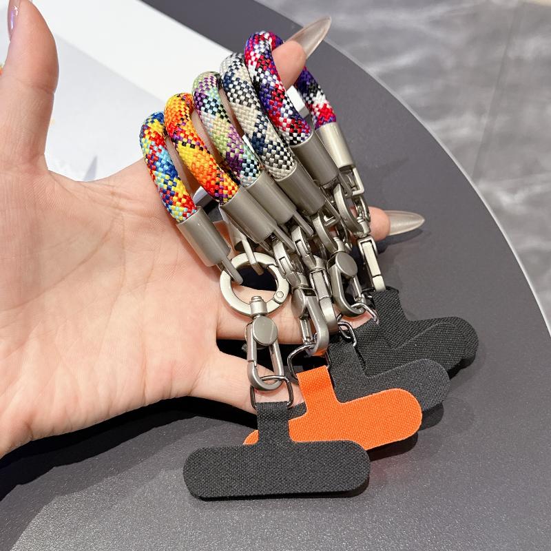 Short Portable Lanyard Pickup Chain Wrist Chain Anti-Lost Lanyard Universal Phone Case With Clip Lanyard Phone Accessories