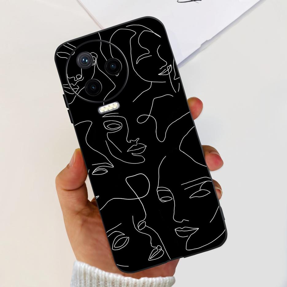 For Infinix Note 12 2023 Case X676C Cute Fashion Painted Cover Soft Silicone Phone Cases For Infinix Note 12 Pro 4G X676B Bumper