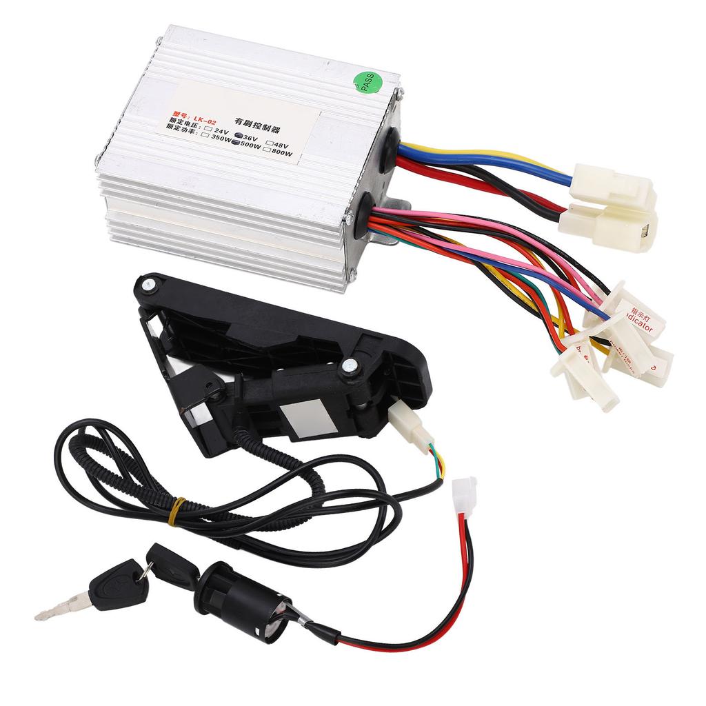 Brush Speed Motor Controller 36V 500w Electric Bike Conversion Controller Kit for Electric Bike Motorcycle Tricycle