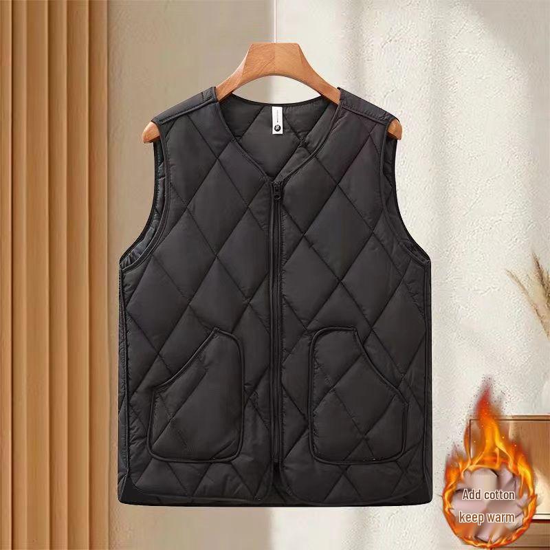 

2025 Stylish Women s Winter Slim Fit Down Vest - Black & Purple 6XL [150-165 lbs]