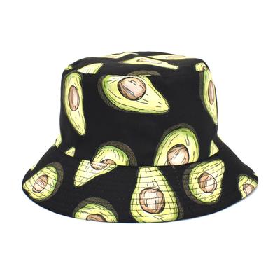 Letní klobouk typu bucket hat pro muže, ženy, unisex, módní, s potiskem ovoce, bob, panama, skládací, sluneční klobouk pro dívky, plážový, rybářský klobouk