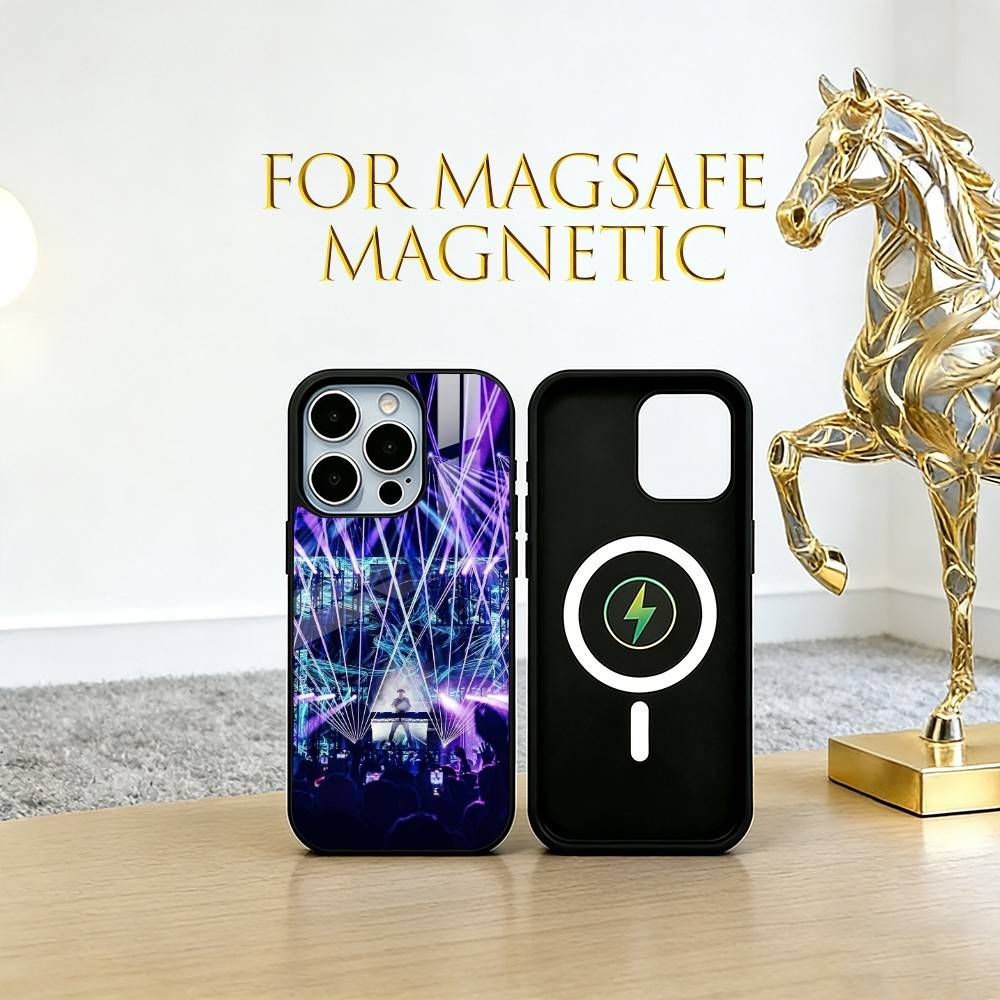 Music Festival Phone Case For iPhone17,16,15,14,13,12,11 Plus,Pro Magnetic For Magsafe Wireless Charging