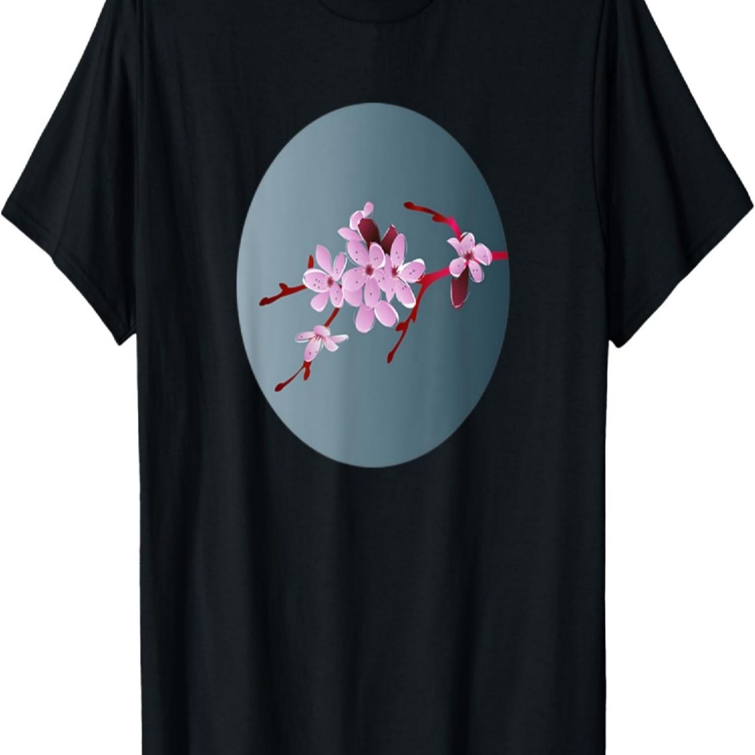 

Moonlight Sakura Cherry Blossom T-Shirt(2) S чёрный
