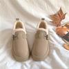 Non-slip heightened thick-soled snow boots women's winter piled and thickened new one-pedal thermal cotton shoes