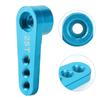 Aluminum Alloy RC Steering Servo Half Arm Horn 28.5mm 25T for   1Celsius10 Truck (Blue)