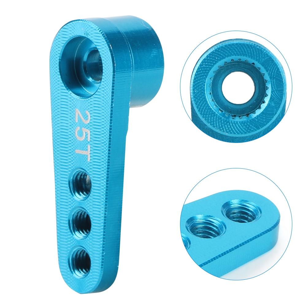 Aluminum Alloy RC Steering Servo Half Arm Horn 28.5mm 25T for   1Celsius10 Truck (Blue)