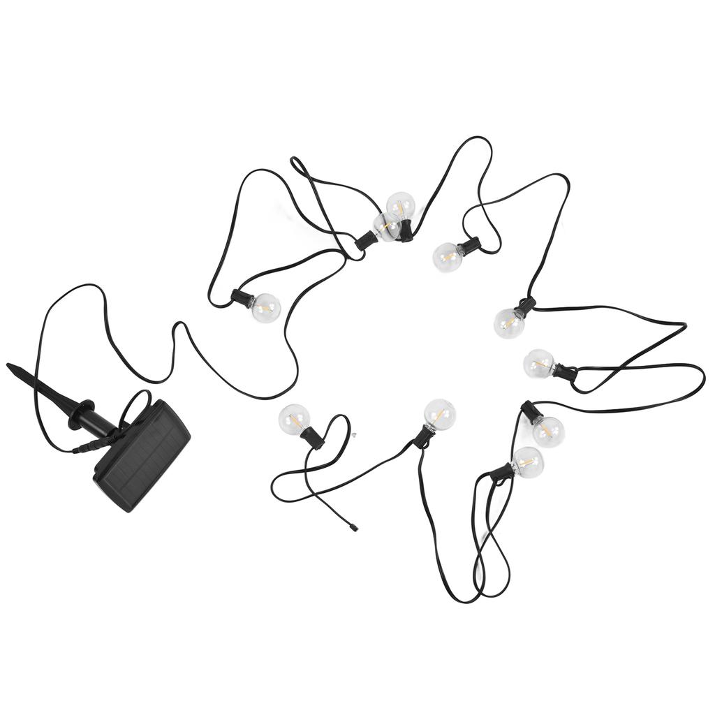 G40 Solar String Light IP65 Outdoor Waterproof Holiday Party Garden Courtyard Lawn Decoration