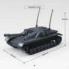 Seconda Guerra Mondiale Militare Tedesco Unione Sovietica Carro Armato Mini Action Figures Set di Blocchi da Costruzione 4 Cannone d'Assalto Veicolo Corazzato Mattoncini dell'Esercito Giocattoli per Adulti