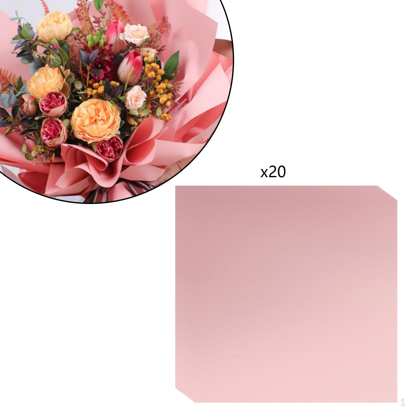 

20 штук оберточная бумага для цветочного букета, товары для флористов для вечеринки, подарка на день рождения Gray Nude Color