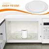 Amosfun Microwave Turntable Plate, 24.5cm, Heat-Resistant Glass, Microwave Turntable Replacement, Round Rotating Plate, Oven-Safe, Home Microwave Acce