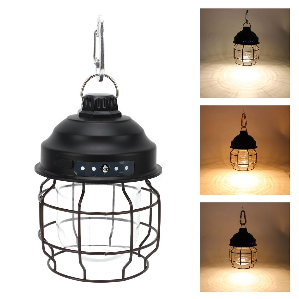 LED Camping Lantern Retro Portable Outdoor Rechargeable Camping Lights for Home Camping Outdoor Emergency