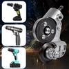 Stainless Steel Plate Cutter Electric Drill to Metal Shearer Converter Attachment for Iron Copper Aluminum with Titanium Gears