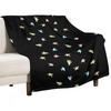 Heartstopper-Blätter (Schwarzer Hintergrund) Decke Polarfleece Retro für dekoratives Sofa Steppdecke für Sofa Dünne Decken