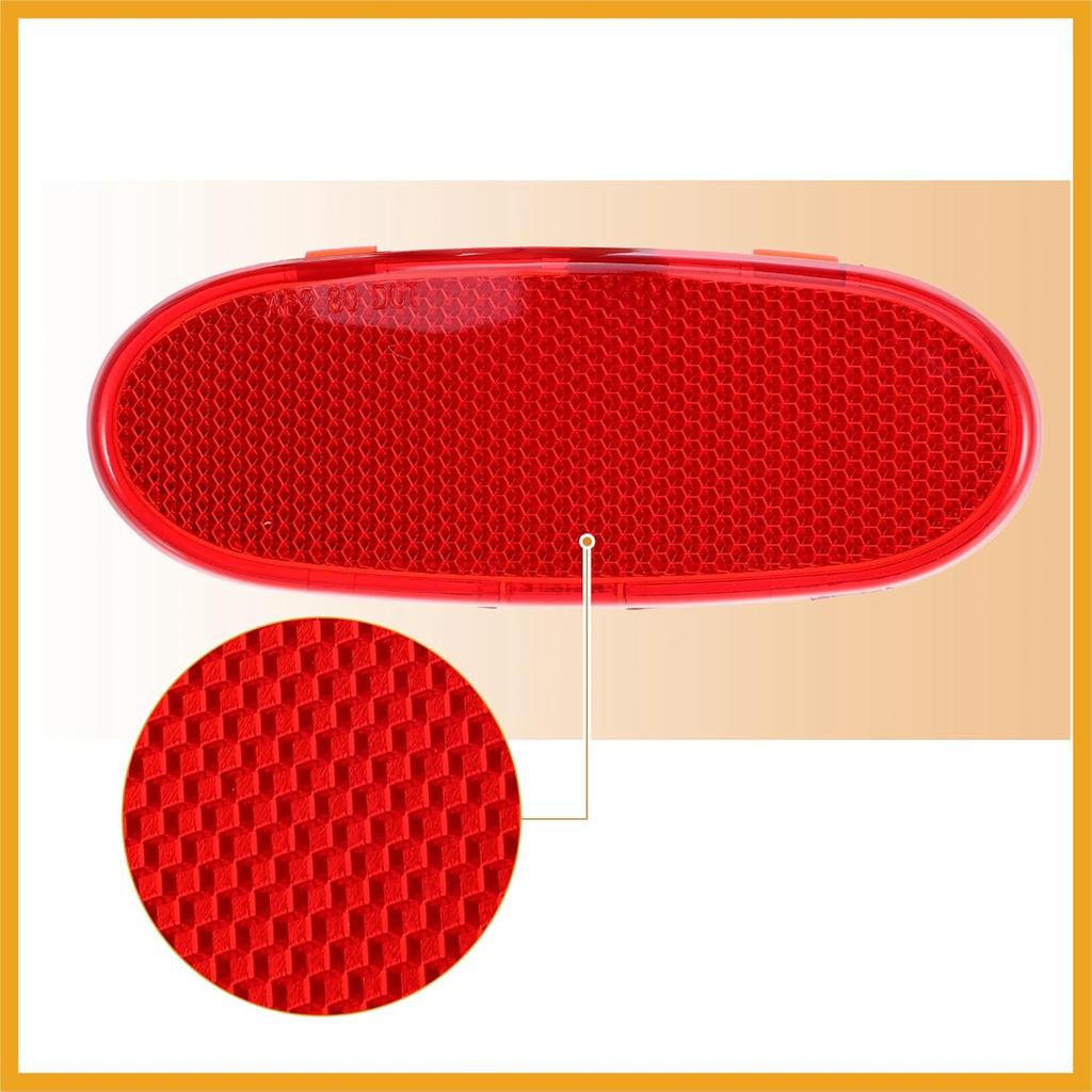 Front Door Panel Reflector Light Cover for Dodge for Ram 1500 2002-2008 5179299AA Red Replacement