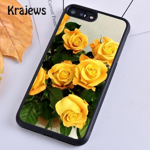 Krajews Gelbes Bouquet Weiche Handyhülle für iPhone 14 5 SE 6s 7 8 plus X XR XS 11 12 13 pro max Samsung Galaxy S21 S22ultra