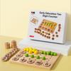Number Wooden Math Calculation Cognition Block Game Board Children Puzzle Toy