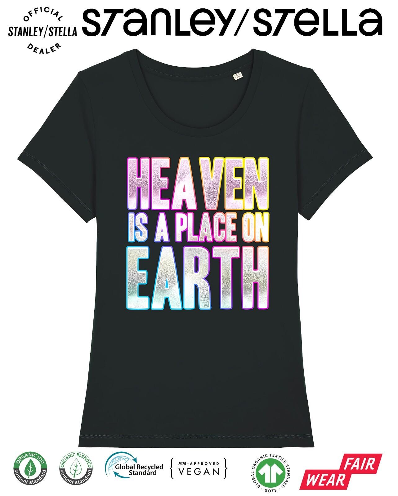 Heaven Is A Place On Earth Womens T-Shirt Mens Womens Tees Top Disco Fancy Dress 80s Party Weekend 4XL