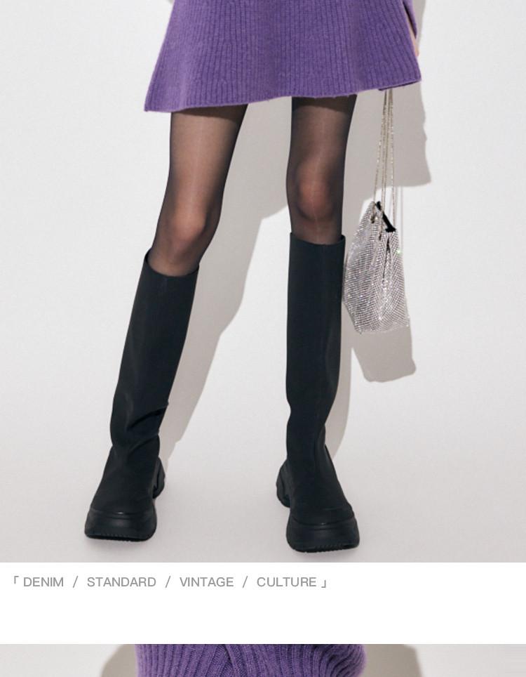 MOUS * Y Rich Family Qianjin Sensation Pure Short Plush Pure Wool Knitted Skirt for Women