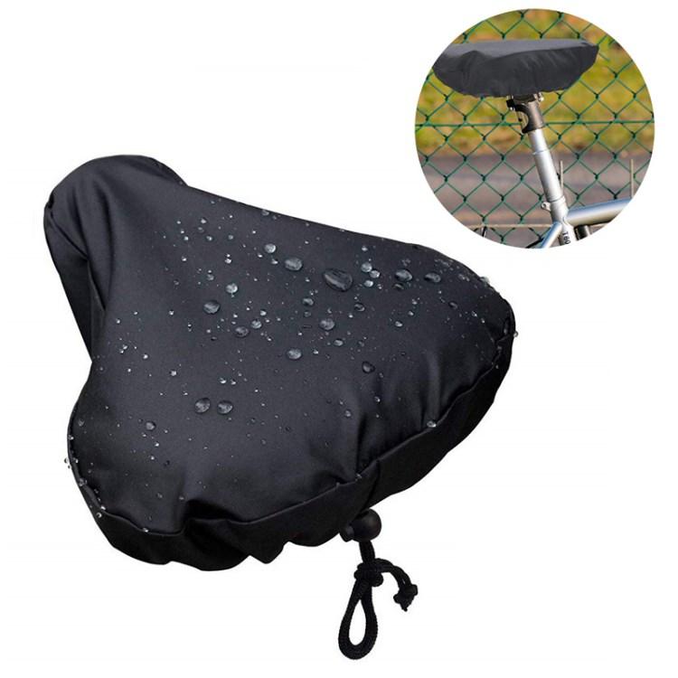 

Waterproof Bicycle Saddle Cover Bike Seat Cushion Rain Cover with Drawstring Black