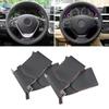 For BMW F20 F21 F22 F30 F34 F36 Car Interior Steering Wheel Cover Hand Stitched Perforated Leather with Needles & Threads Kits