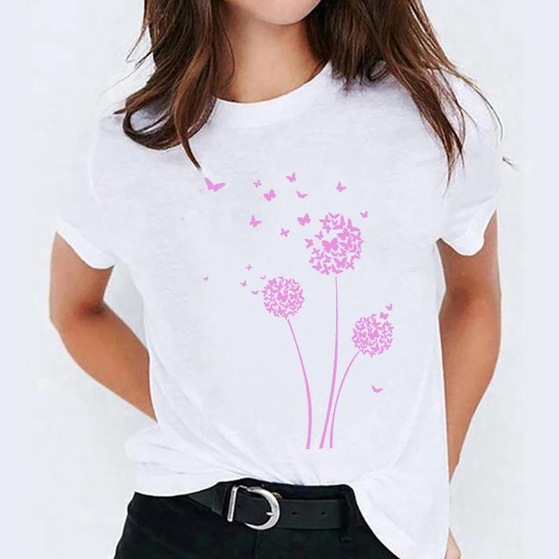 Graphic T Shirt for Women Elephant Love Cartoon Fashion Printing Print Lady Tshirts Top Womens Ladies Travel Tee TShirt