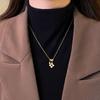 Electroplated Flower Necklace Casual Simple Daily Commute Versatile Collarbone Chain Light Luxury Item Decoration