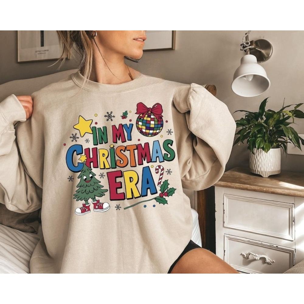 Счастливого Рождества Футболка Диско-шар Новогодняя вечеринка Свитер Хипстер Уличная мода Повседневная одежда S