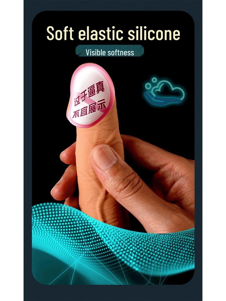 YEQU Silikon G-Punkt Vibrationsmassagegerät Realistischer Dildo für Frauen