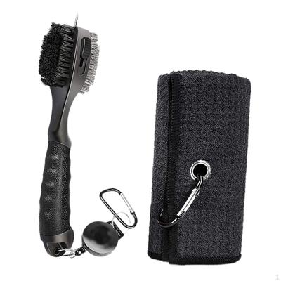 Golf Schoonmaakborstel Handdoek Comfortabele Golfer Cadeaus Club Kit Groefreiniger voor