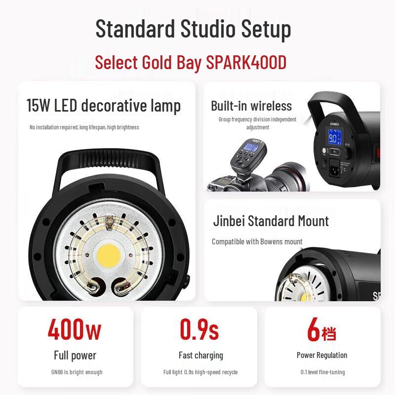 Jinbei SPARK-400D Studio Flash Light