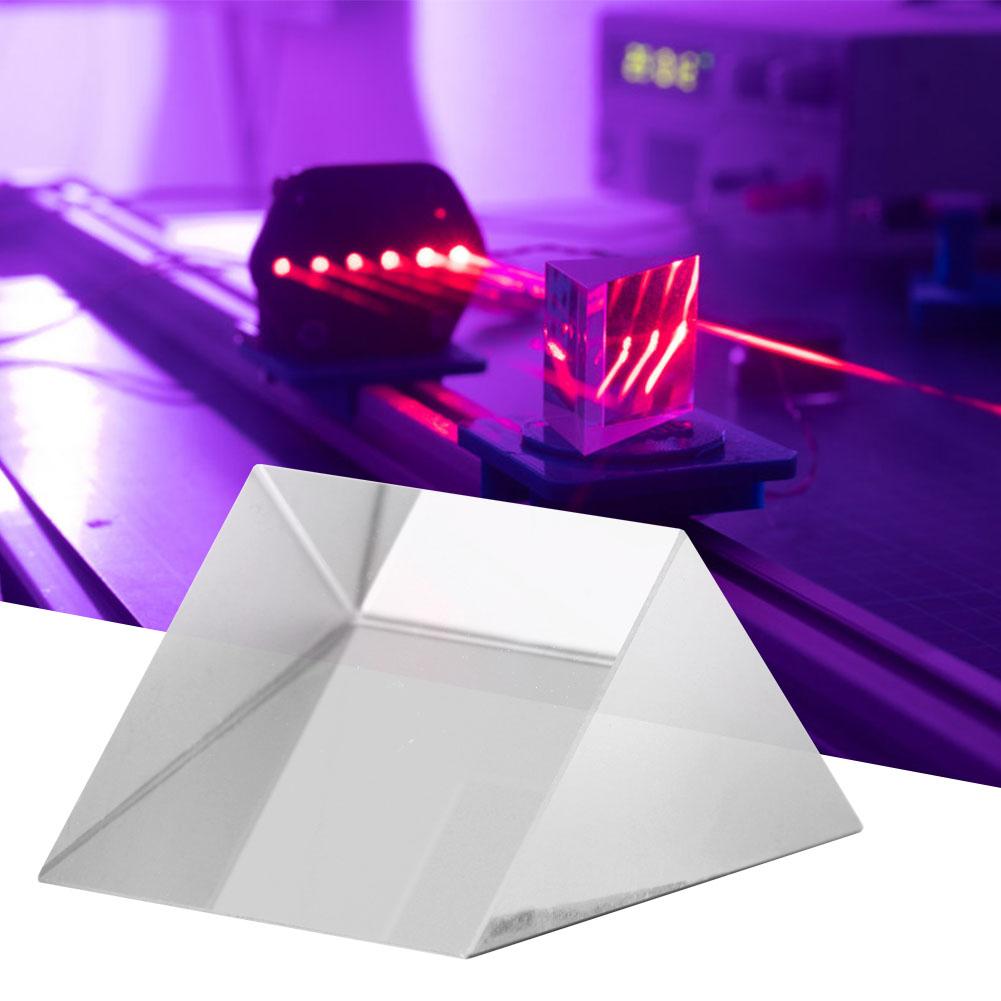 Triangular Prism K9 Optical Glass Triangular Prism for Teaching Tool Gift20x20x20mm