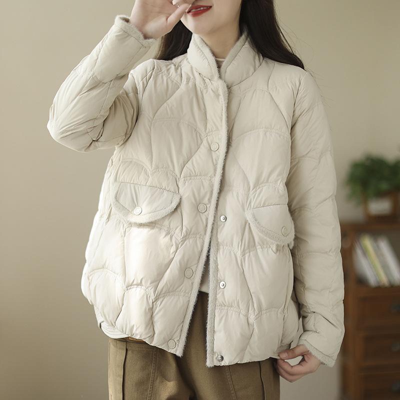 

Женский короткий пуховик из норки с вставками, зима 2025, новый, литературный, с легким ароматом, пуховик из белого утиного пуха, тренд S