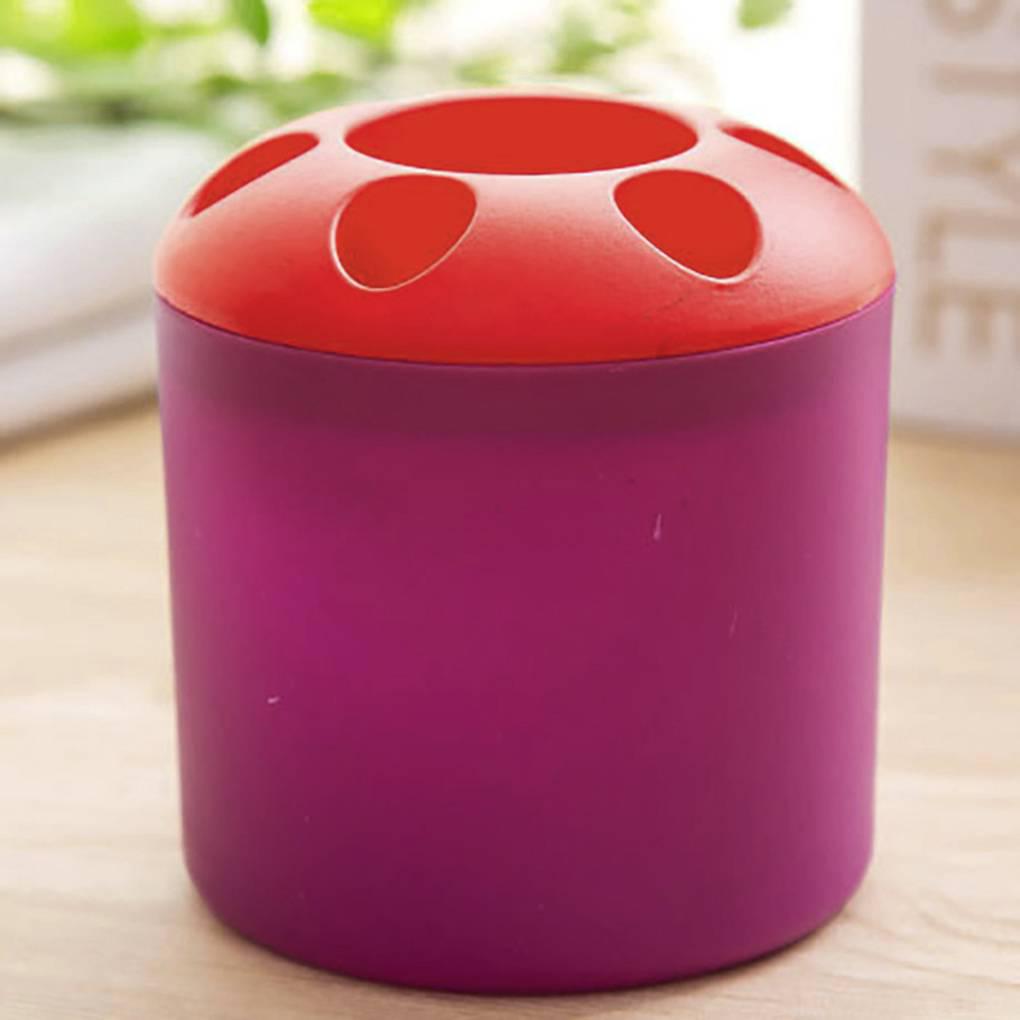 

Multifunctional 6-hole toothbrush box plastic pen holder storage rack