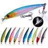 9CM/6.7G Minnow Fishing Lure with Tongue Hooks Hard Artificial Swimbait Freshwater Saltwater Trout Bass Fishing Accessories