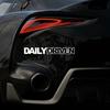 Daily Driven Letters Truck Body Style Car Sticker Reflective Decal Decoration