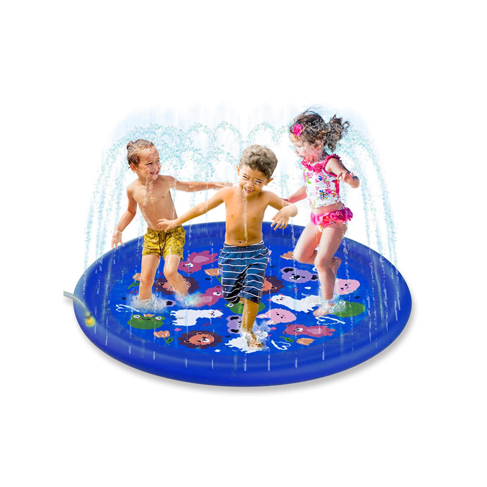 

TRADE ONE Фонтан Диаметр 160 Для Воды Для Давления Воды Легкий Без Воздушного Насоса Винил 90077 Коврик, прибл.. см, Играть, Дети, Регулировка, Установка, синий