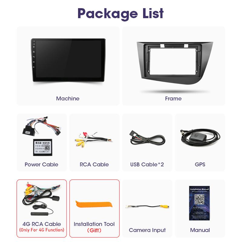 Android 12 Car Radio For Seat Leon 2 2005 - 2012 GPS Navigation 4G Carplay Auto 2 Din Stereo Intelligent Systems Smart Autoradio