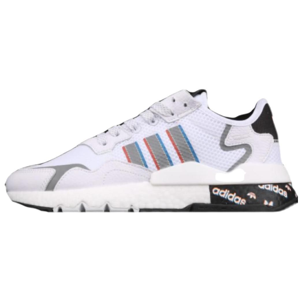 Adidas Originals Nite Jogger `White Black