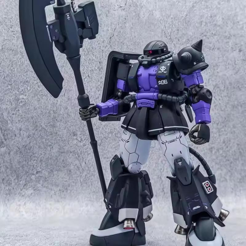 Black Sanrensei Zaku Hg Gto Mark Rabbit Mk-Ii Assemble Model Figures Mecha Toys Desktop Decorate Children Gifs Collectible 1/144 Kid Friendly