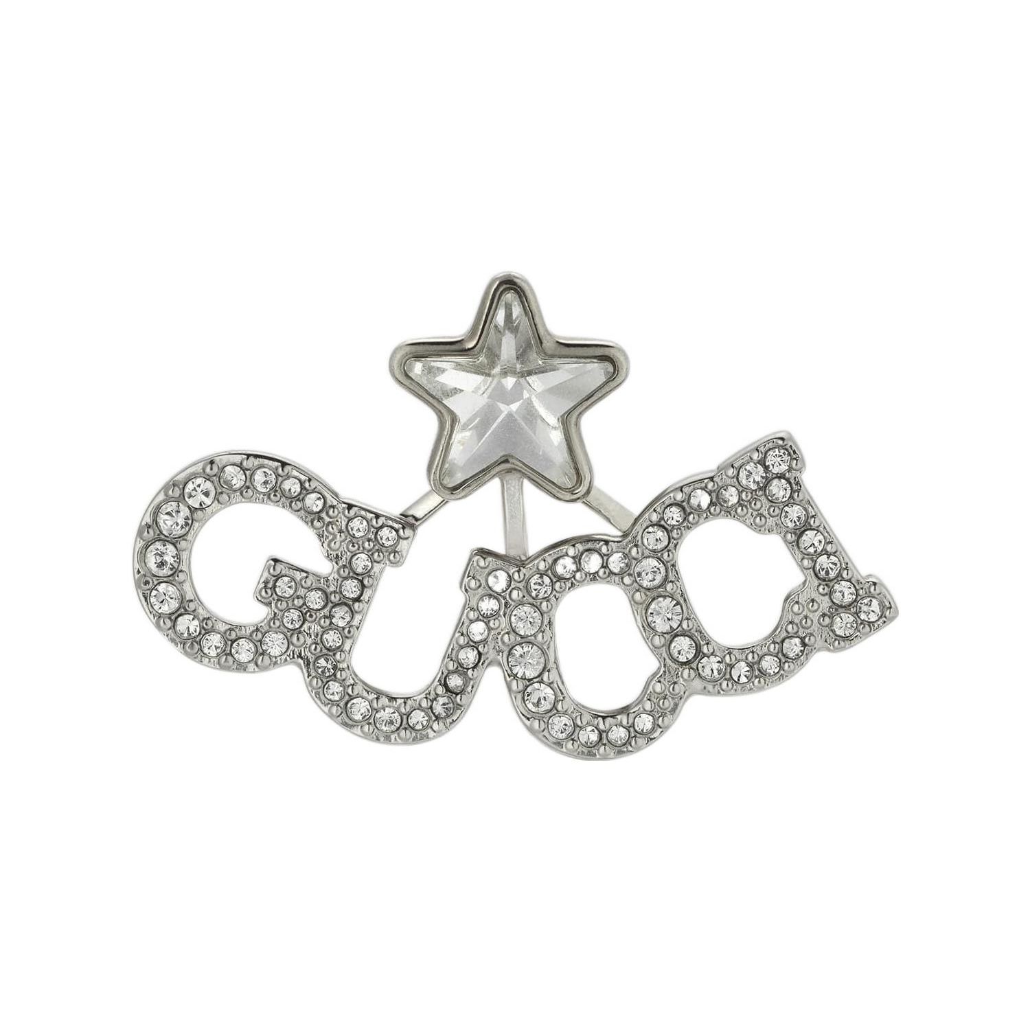 Gucci Handwritten  One-Sided Fashion Jewelry Metal Earrings Women Earrings Silver 679057-J3F42-8162 Silver,F