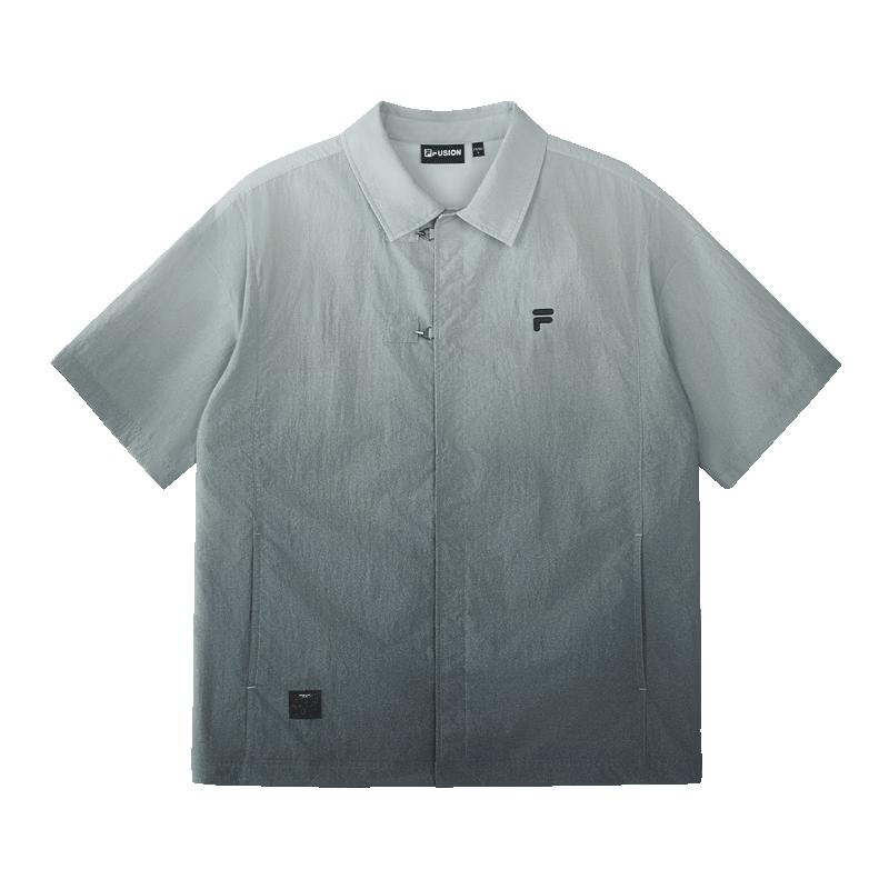 FILA FUSION Men s Gradient Short-Sleeve Sun Protection Woven Shirt XL