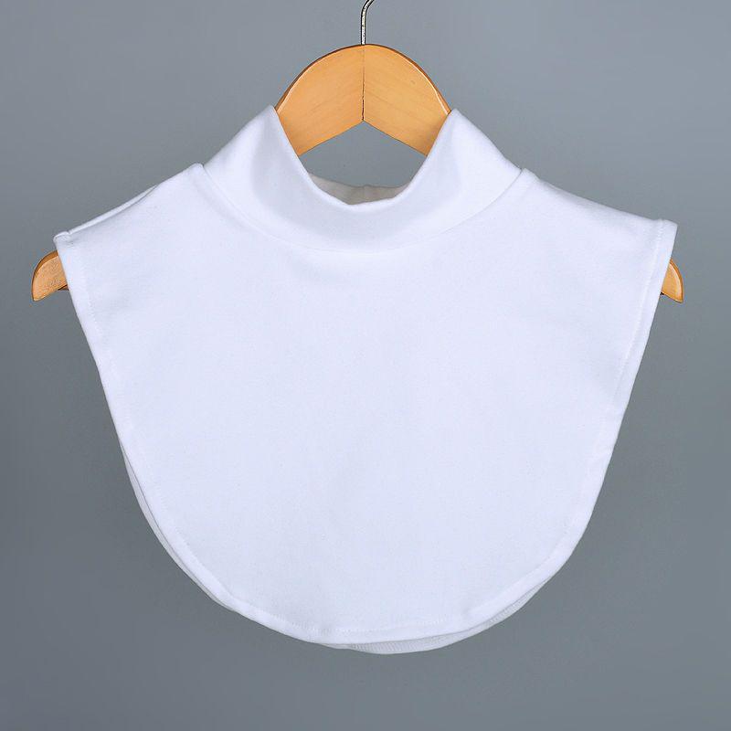 

Женский вязаный манишка с высоким воротником в полоску - Универсальный декоративный шарф на шею для осени/зимы