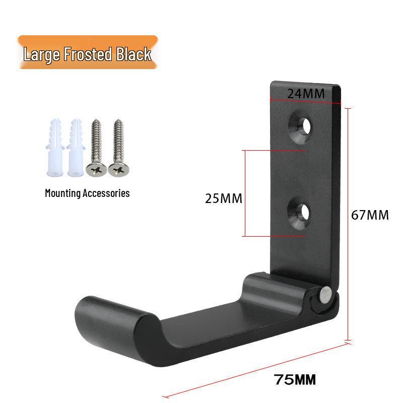 Wall-Mounted No-Drill Folding Coat and Hat Hooks
