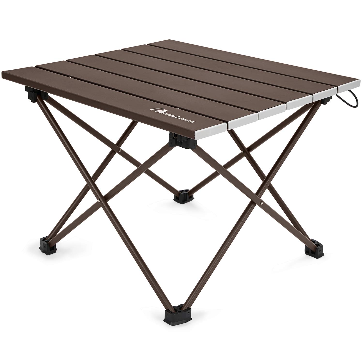 

MOON LENCE Aluminum Alloy Camping Ideal for Outdoor with Storage Size Small Roll-Up Table, Hiking, BBQs, Foldable, Compact, Ultra-Lightweight, Bag,