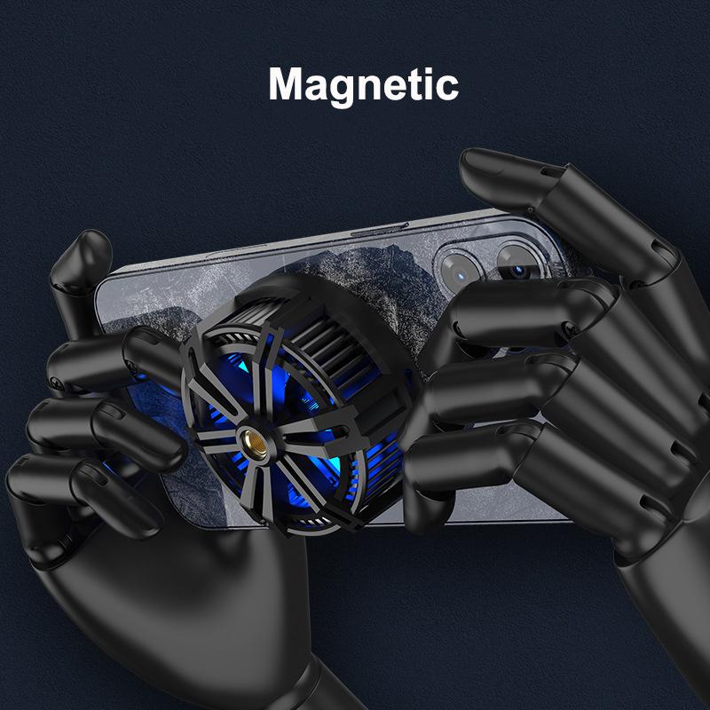 Semiconductor Phone Cooling Fan Noise Reduction Magntic Cooler Support Wireless Charging Heat Sink for IPhone 13 12 IPad Samsung