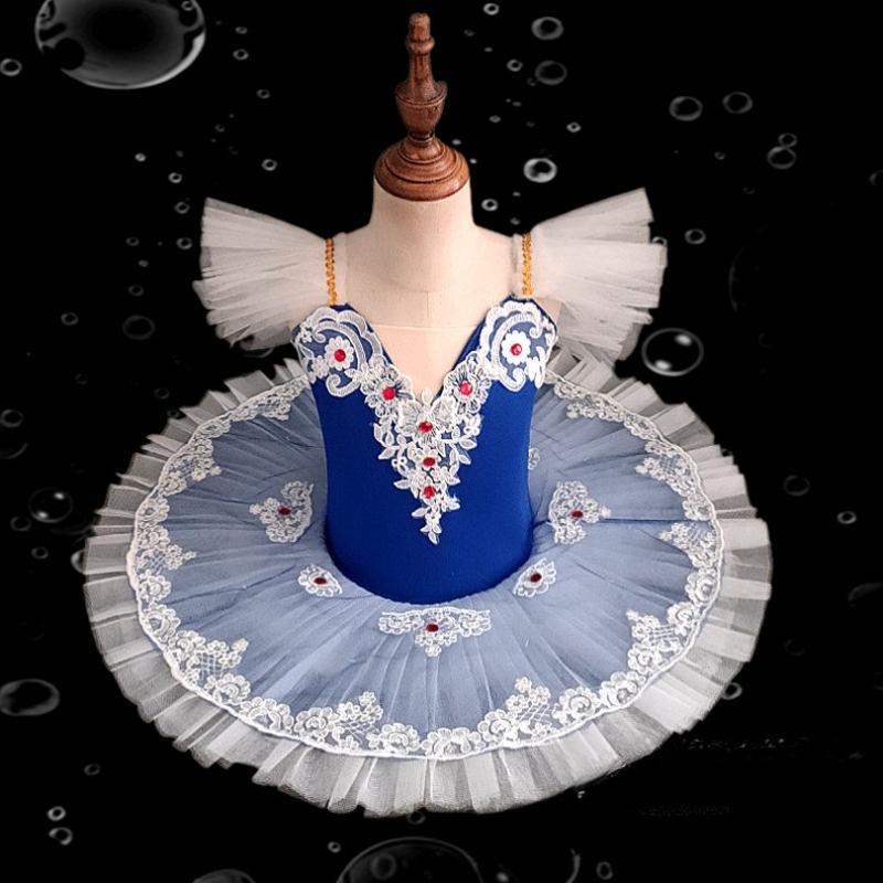 Dětské baletní tutu Labuť Tüll Sukně Kostým pro taneční vystoupení pro dívky