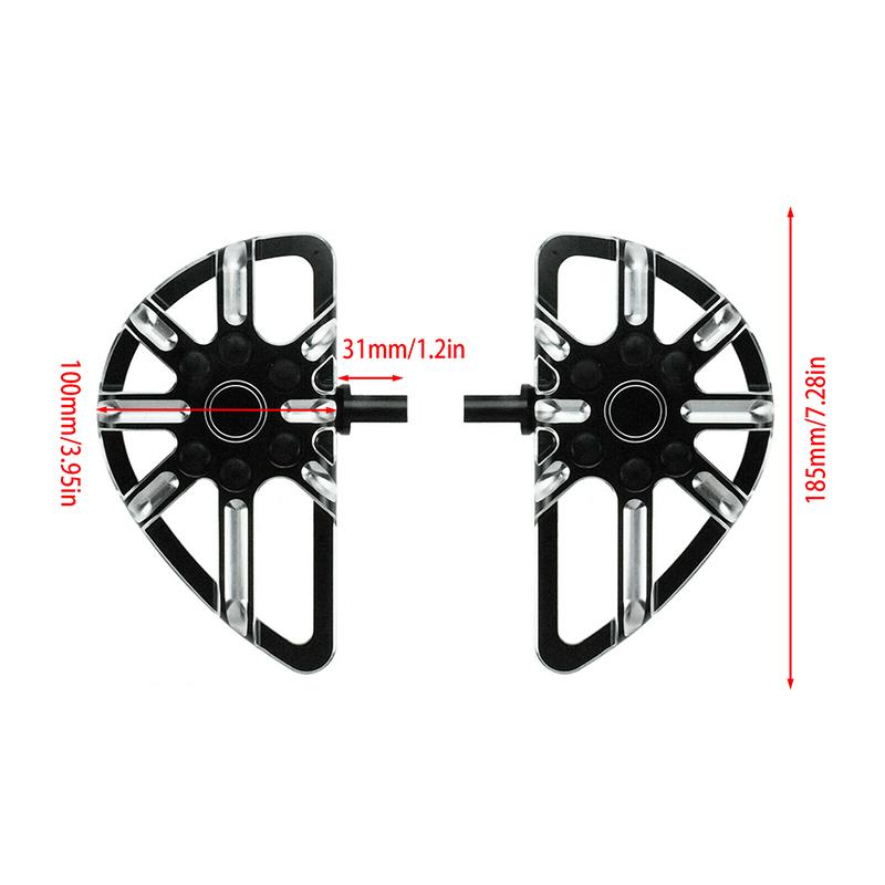 Motorcycle Universal Front Rear Driver Passenger Board Foot Pegs Rest Pedal for Harley Touring Glide Softail Dyna CVO