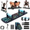 Foldable Push-Up Multifunctional Fitness Board with Resistance Bands for Chest Exercise and Training.