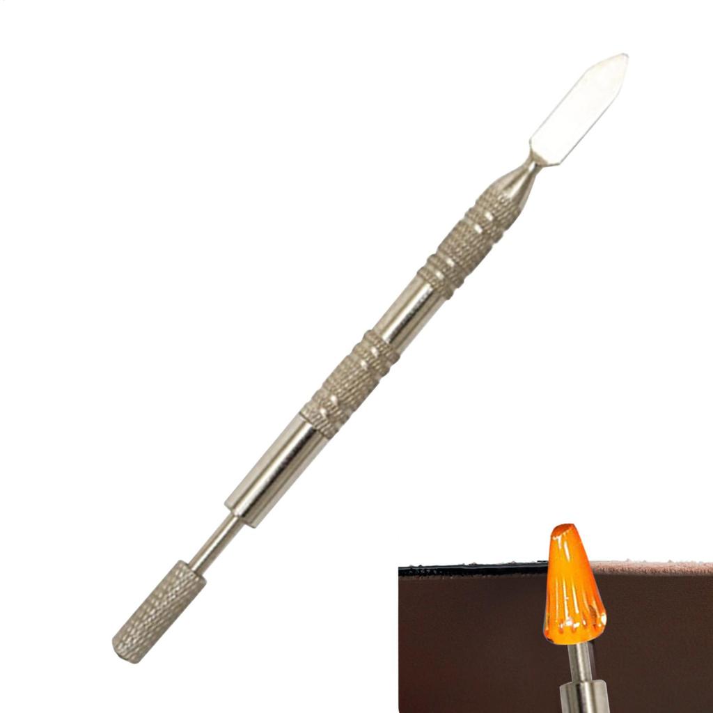 1pc DIY Leather Double Head Edge Oil Gluing Dye Painting Pen Applicator Stick Speed Paint Roller Tool Leather Craft Tools