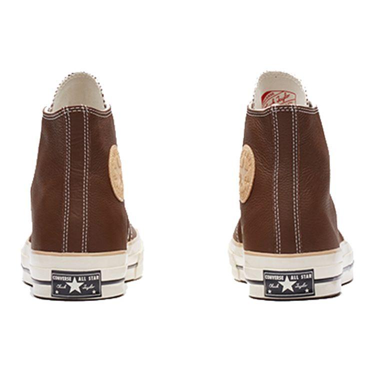 Converse 1970s Hi Fashion Leather Slip Resistant Durable High Top Skate Shoes Unisex Sneakers Chocolate 162394C